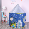 Kustomisasi Tenda Natal Pabrik Biru Kartun Rocket Tent